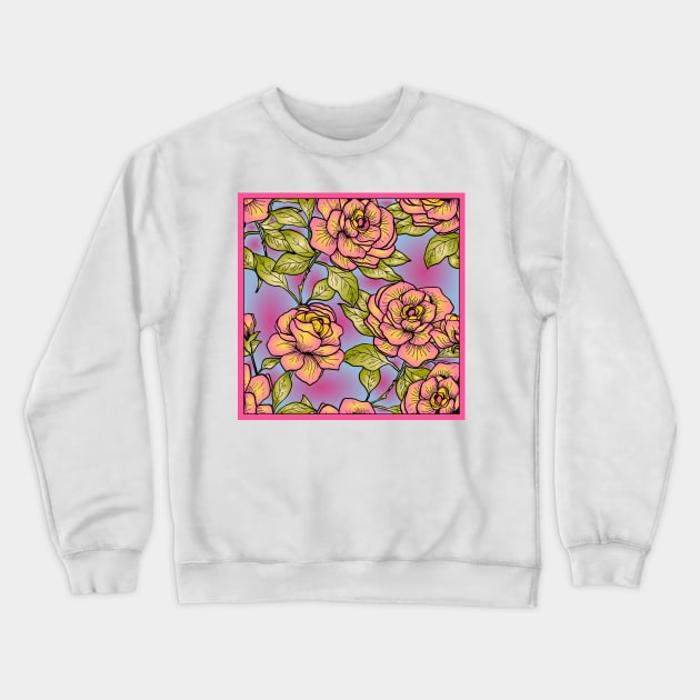Flowers 596 (Style:6) Crewneck Sweatshirt by luminousstore